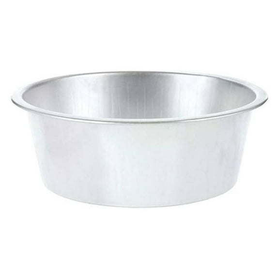 HAROLD IMPORT Round Dish Pan Wash Tub, Aluminum - 13 Inch Washing Basin for Kitchen, Laundry, Camping - Durable Metal Tub for Soaking, Cleaning & More