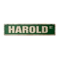 thumbnail image 1 of HAROLD Vintage Plastic Street Sign Childrens Name Room Sign | Indoor/Outdoor |  30" Wide, 1 of 4