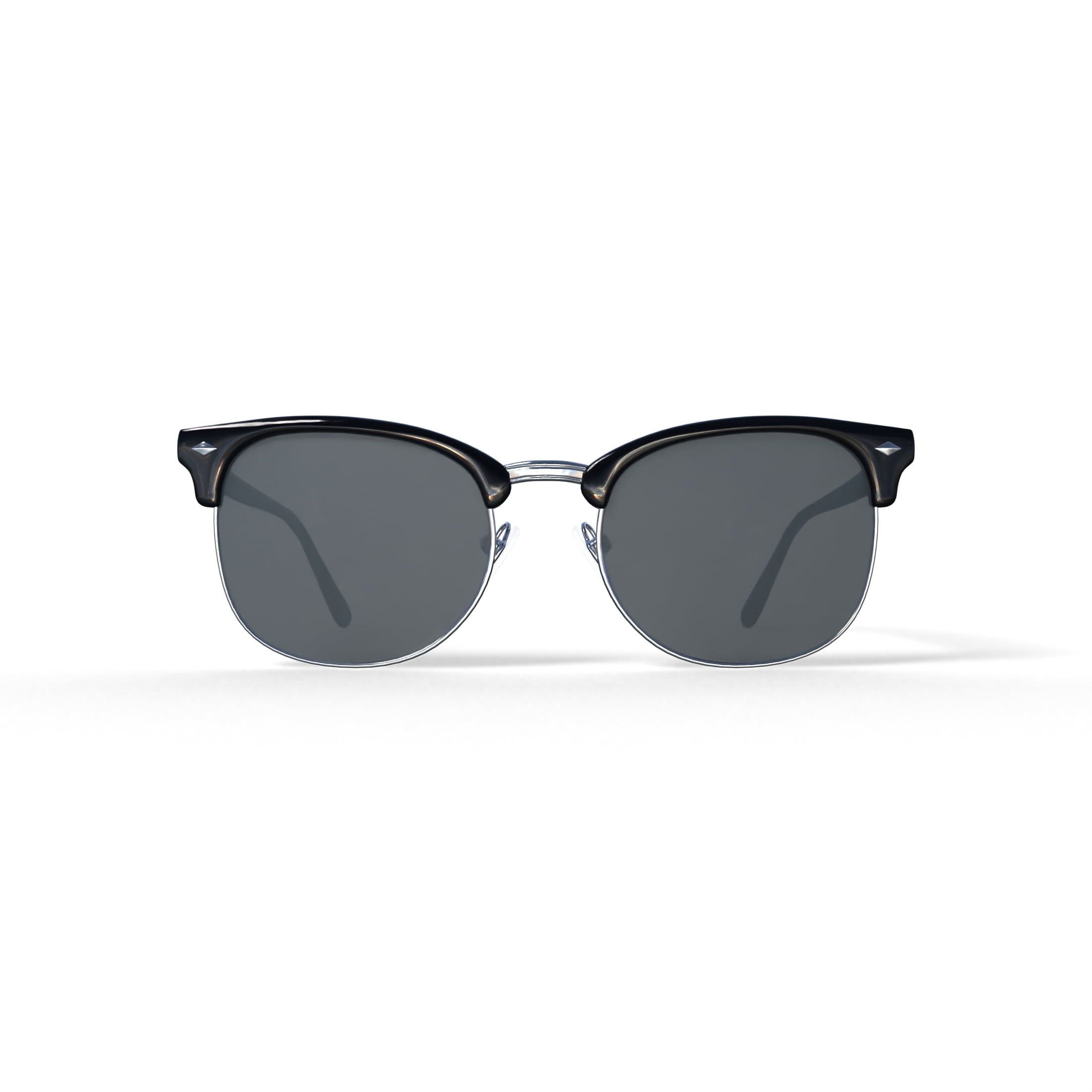 Harper + Roe HR4001 Sunglasses with Case, Black, Square, Plastic, 54-19-140