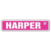 HARPER Street Sign Childrens Name Room Sign | Indoor/Outdoor |  30" Wide