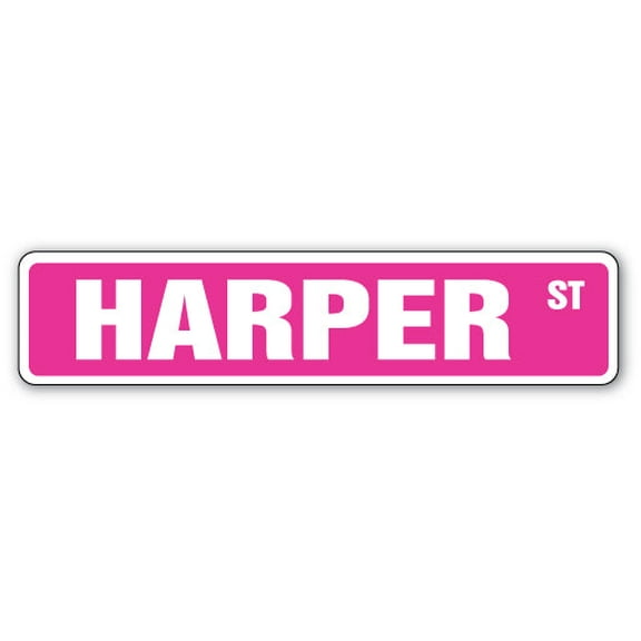 HARPER Street Sign Childrens Name Room Sign | Indoor/Outdoor | 36" Wide