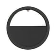 thumbnail image 1 of HARPI Plastic Wall Hanging Green Planter Scandinavian Macaron Green Living Room Hanging Wall Decorative Round Hydroponic Planter Fishbowl Indoor Outdoor Home Decor, Black, 11x3.1 Inch, 1 of 9