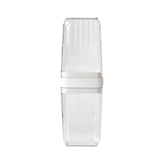 HARPI Premium Clear Storage Travel Mouthwash Cup Brush Cup Storage Set Portable Home Wash Toothpaste Toothbrush Case.
