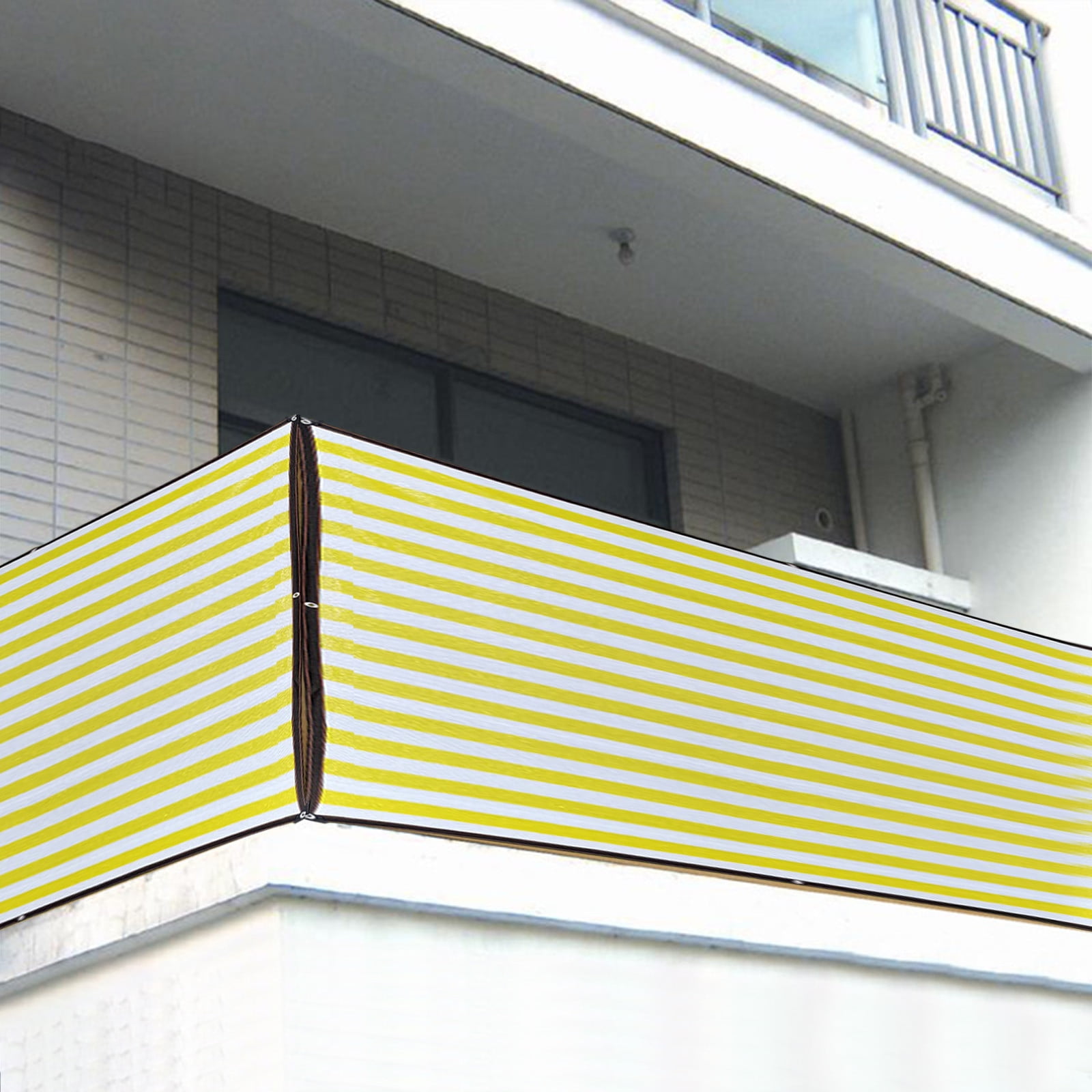 HARPI Premium Outdoor Sunny Shade Cloth, Pergola, And Backyard Patio Sunshade With Protection, Heat Material, Reinforced Grommets(Yellow) (Yellow)