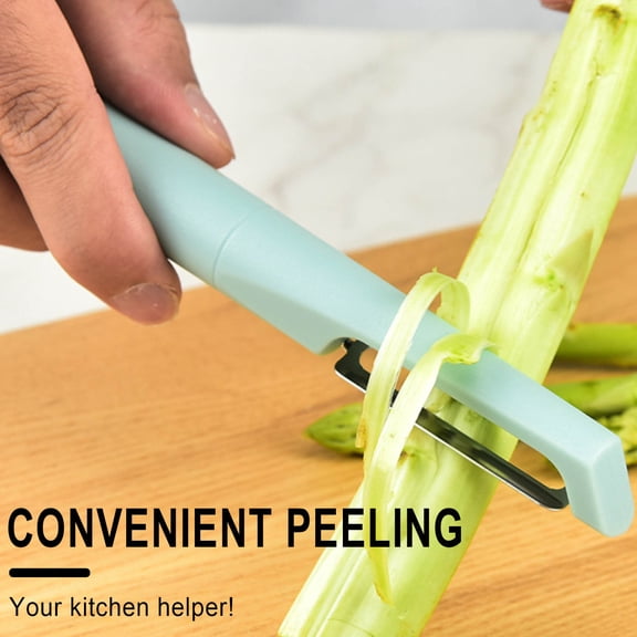 HARPI Stainless Steel Peeler Multi-function Potato Peeler Melon Peeler Fruit Peeler - Blue Ultra Sharp Plastic Kitchen Tool for Effortless Peeling