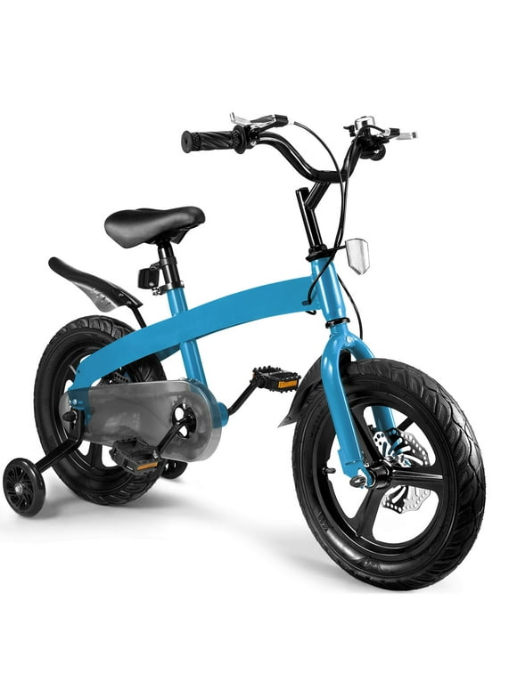 HARPPA 16 inch Bike for Boys Age 4-6 Years, Kids Bike with Training Wheels and Disc Brake, Blue