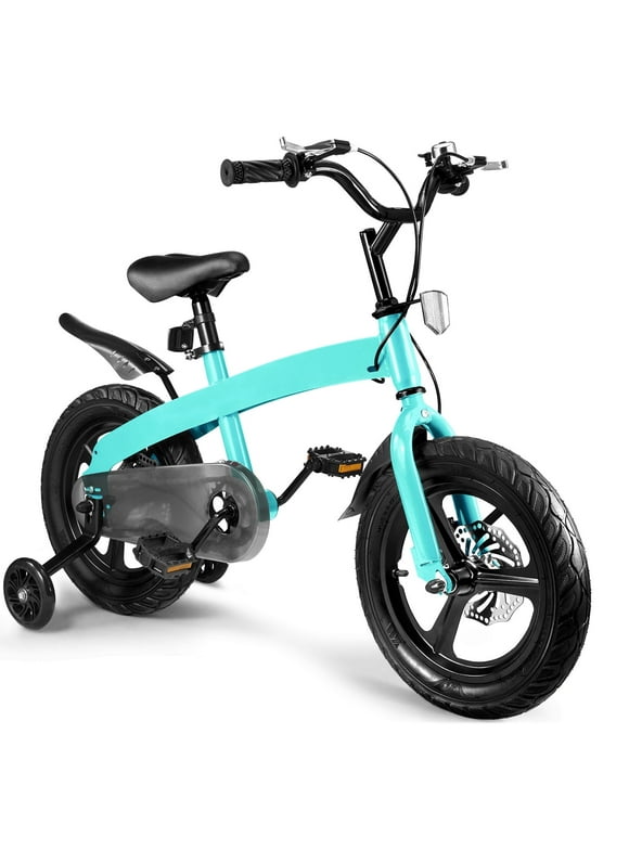 HARPPA 16 inch Bike for Boys Age 4-6 Years, Kids Bike with Training Wheels and Disc Brake,Mint Green