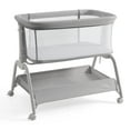 thumbnail image 1 of HARPPA Baby Bassinet, 6 Height Adjustable Newborn Baby Bassinet with Storage & Wheels, 1 of 2