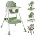thumbnail image 1 of HARPPA 4-in-1 Convertible High Chair for Babies and Toddlers, Feeding Chair for Infant,Green, 1 of 13