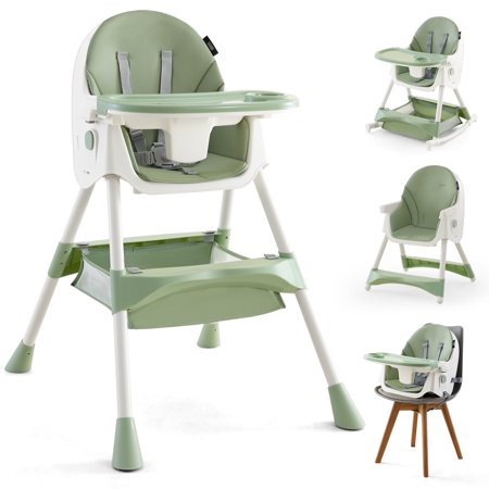 HARPPA 4-in-1 Convertible High Chair for Babies and Toddlers, Green