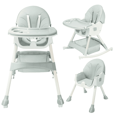 HARPPA 5-in-1 Convertible High Chair for Babies and Toddlers, Green