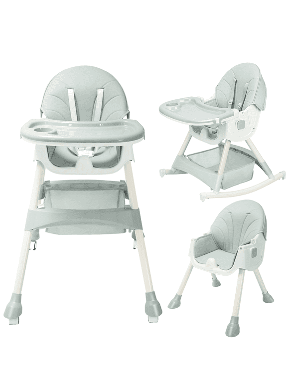 HARPPA 4-in-1 Convertible High Chair for Babies and Toddlers, Green