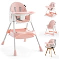 thumbnail image 1 of HARPPA 4-in-1 Convertible High Chair for Babies and Toddlers, Feeding Chair for Infant,Pink, 1 of 13
