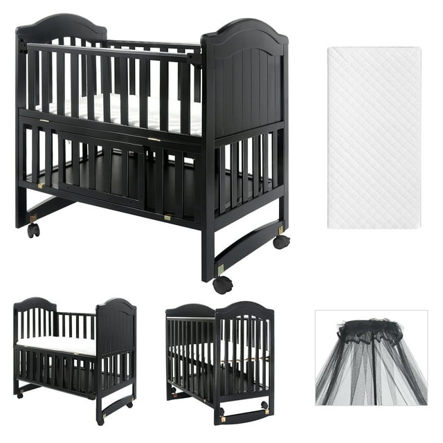 HARPPA 6in1 Convertible Mini Crib (Mattress + Mosquito Net Included