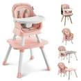 thumbnail image 1 of HARPPA Baby High Chair, 8 in 1 Toddler Dining Booster Seat for Baby Girl, Pink, 1 of 10