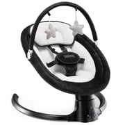 HARPPA Baby Swing for Boy with Remote Control, 5 Sway Speed, 10 Lullabies, Black