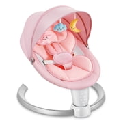 HARPPA Baby Swing for Infants, Electric Swing with 5 Swing Speeds and 10 Lullabies, Pink