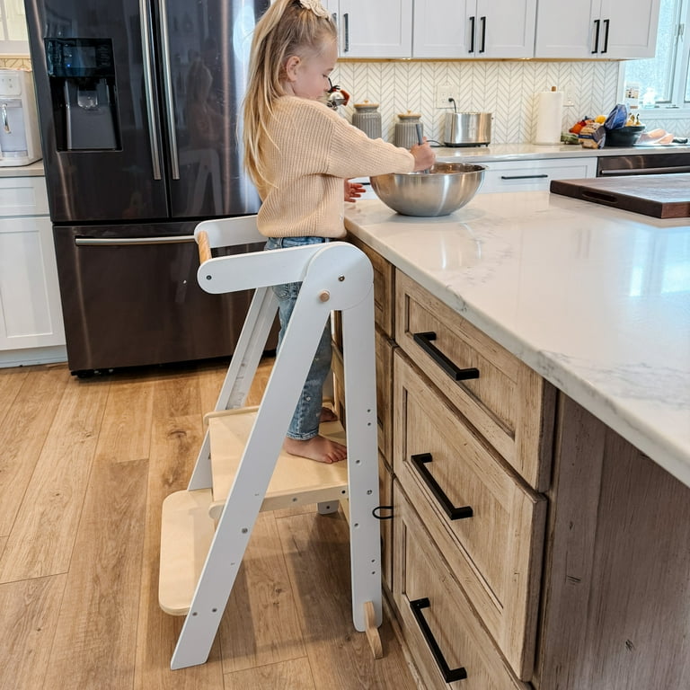 White foldable step stool discount