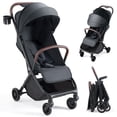 thumbnail image 1 of HARPPA Lightweight Baby Stroller for Toddlers, One-Hand Fold & Self-Standing, 15.4 lbs, Black, 1 of 10