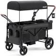 thumbnail image 1 of HARPPA Foldable Wagon Stroller for 2 Toddlers with Pull & Push Handle, Canopy, 32.9lbs, Black, 1 of 13
