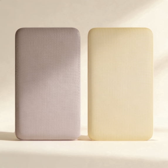 HARPPA Muslin Baby Bassinet Sheets 2 Pack, Breathable Bamboo Viscose Cotton, 32.68" x 18.9"