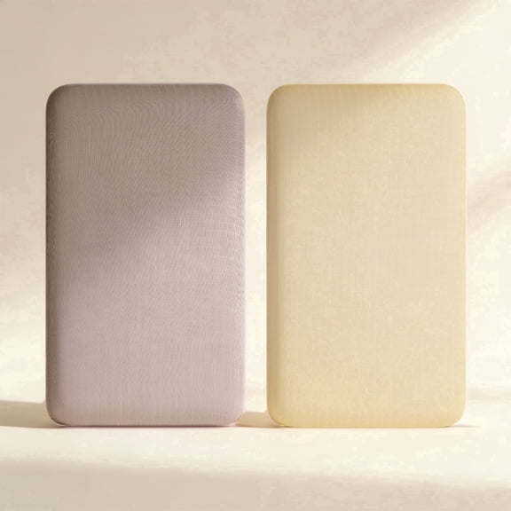 HARPPA Muslin Baby Bassinet Sheets 2 Pack, Breathable Bamboo Viscose Cotton, 32.68" x 18.9"