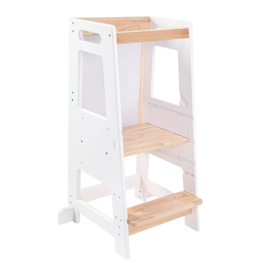 HARPPA Toddler Kitchen Stools Helper with Adjustable Height and Anti