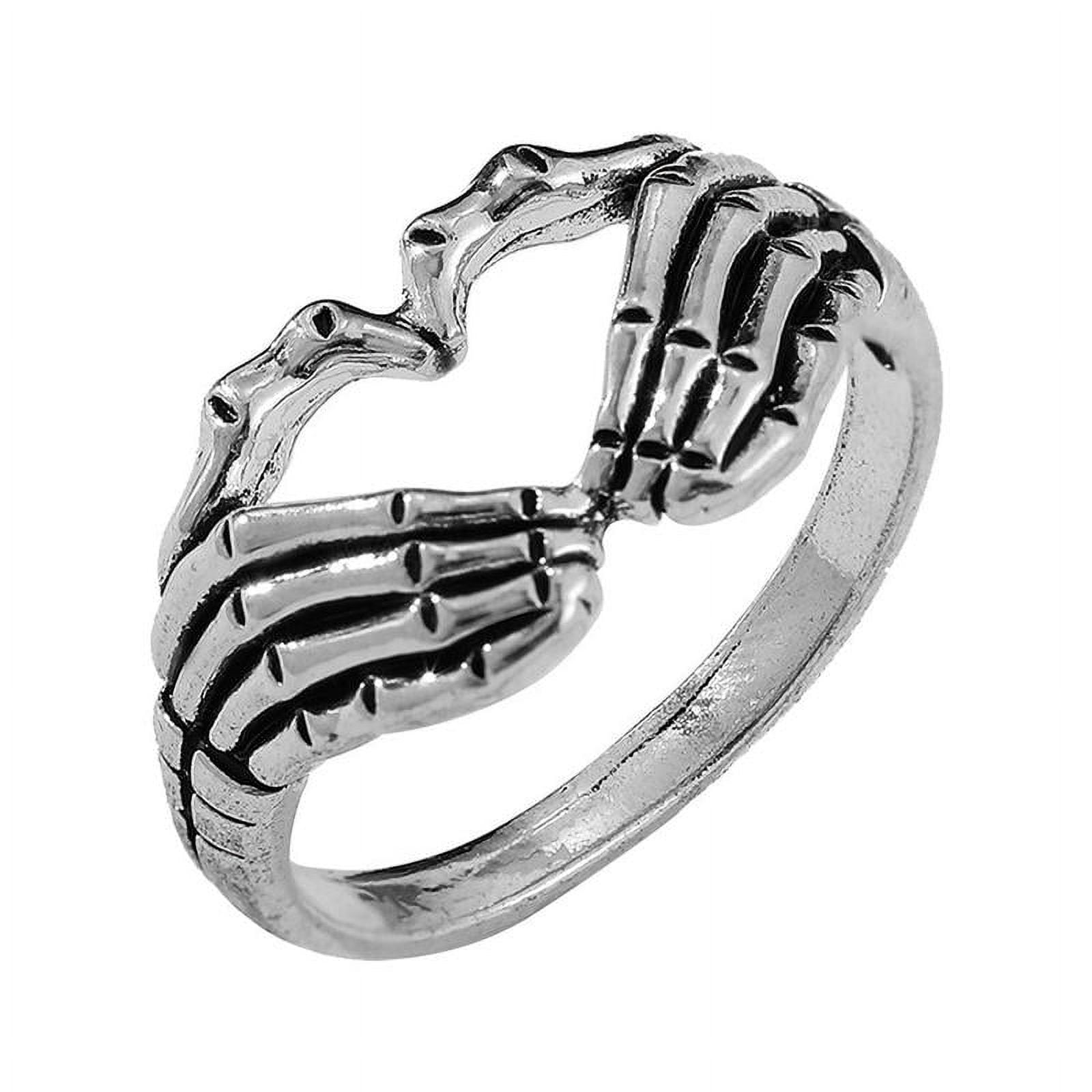 Smoker's Clip Holder Ring Punk Skeleton Hand