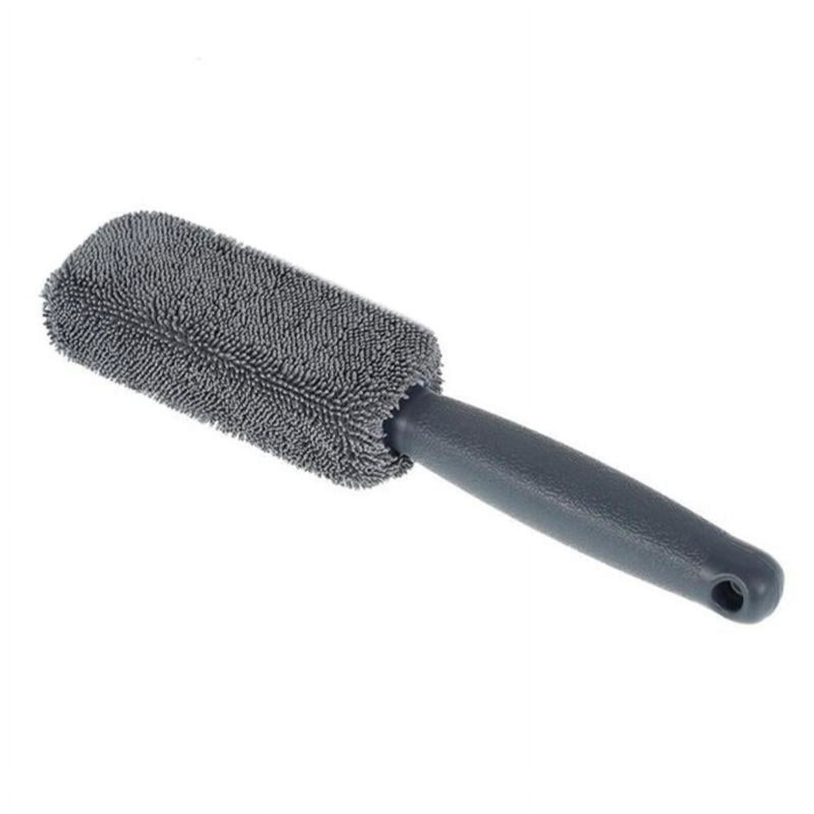 Baosity Car Wheel Tire Cleaning Brush Tool, Rim Scrubber Detailing Brush Lightweight Grooming Brush Long Handle Truck for Vehicle Motorcycles, Size: 28 cm