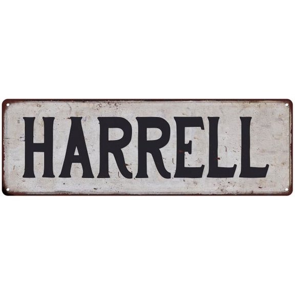 HARRELL Vintage Look Rustic Chic Metal Sign 8x24 108240036760