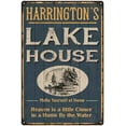 thumbnail image 1 of HARRINGTON'S Lake House Blue Cabin Home Decor 12 x 18 Matte Finish Metal 112180038462, 1 of 1