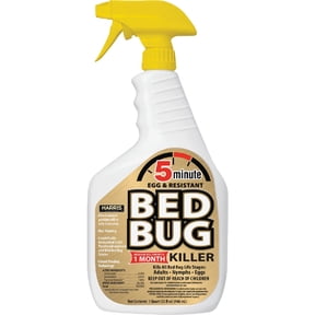 Harris Bed Bug Killer Spray - Odorless, Non-Staining, 5 Minute Formula - 32oz — Construction & DIY Use, Standard Hardware Spec