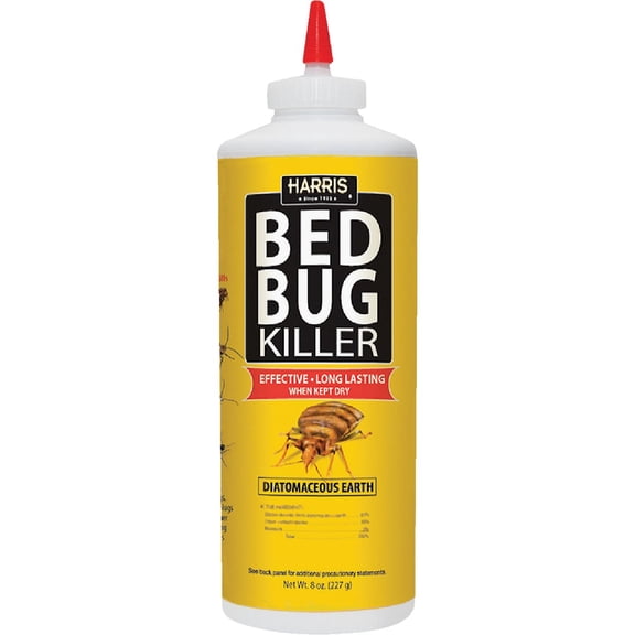 HARRIS Bed Bug Killer Diatomaceous Earth Powder - Insecticide - 1/2lb