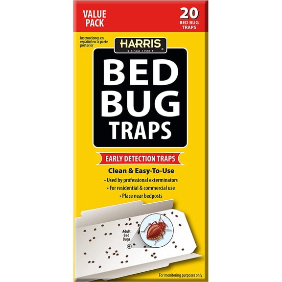 HARRIS Bed Bug Traps - Parent (20-Pack)