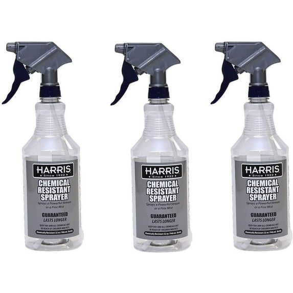 HARRIS Chemically Resistant Professional Spray Bottle, 32oz 3-Pack Limeted Edition