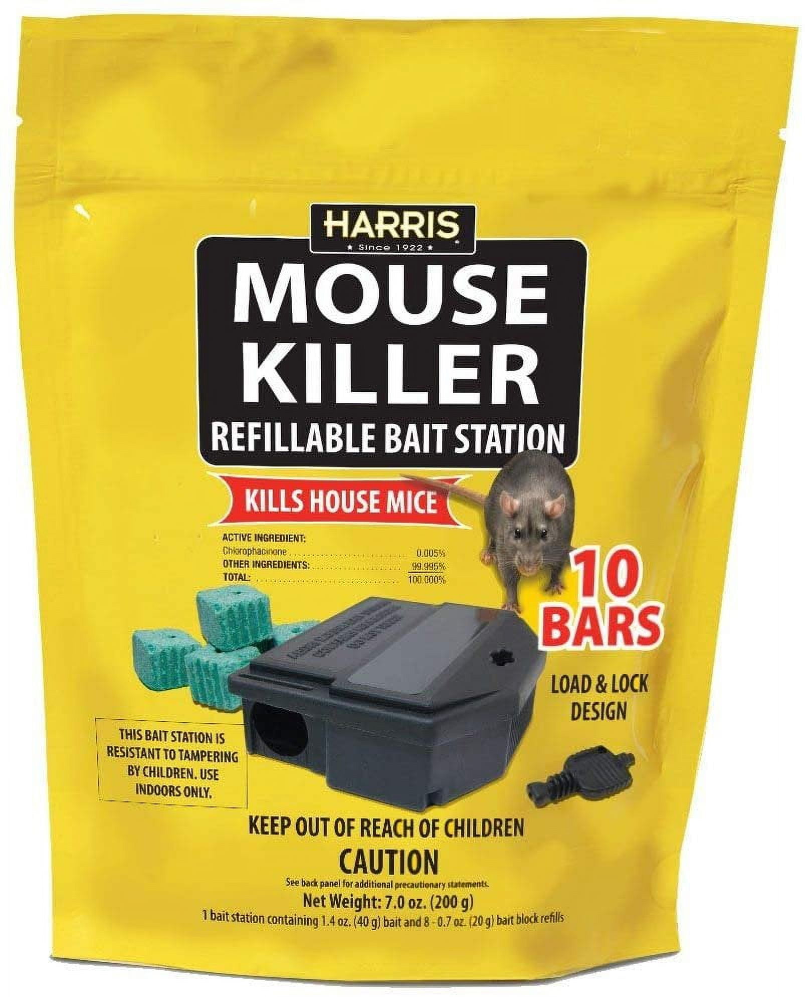 d-CON Refillable Corner Fit Mouse Poison Bait Station, 1 Trap + 6 Bait  Refills, 1 - Harris Teeter