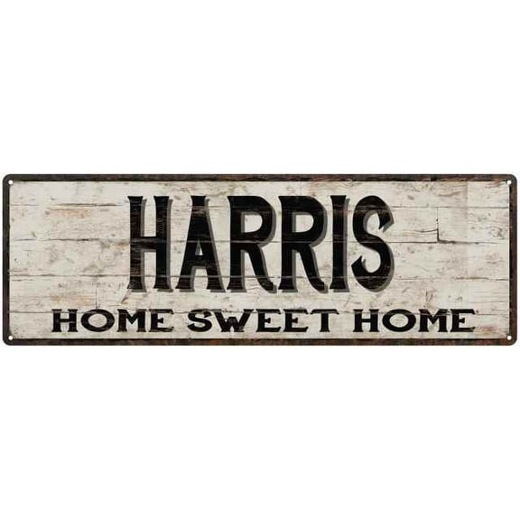 HARRIS Rustic Home Sweet Home Sign Gift 6x18 Metal Decor 206180084024