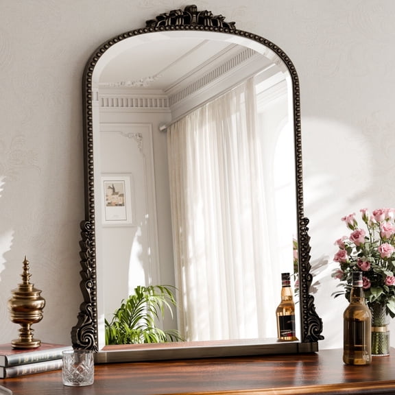 YVANLA 28"x40" Vanity Bathroom Mirror Decor Wall Mirror, Antique Bronze