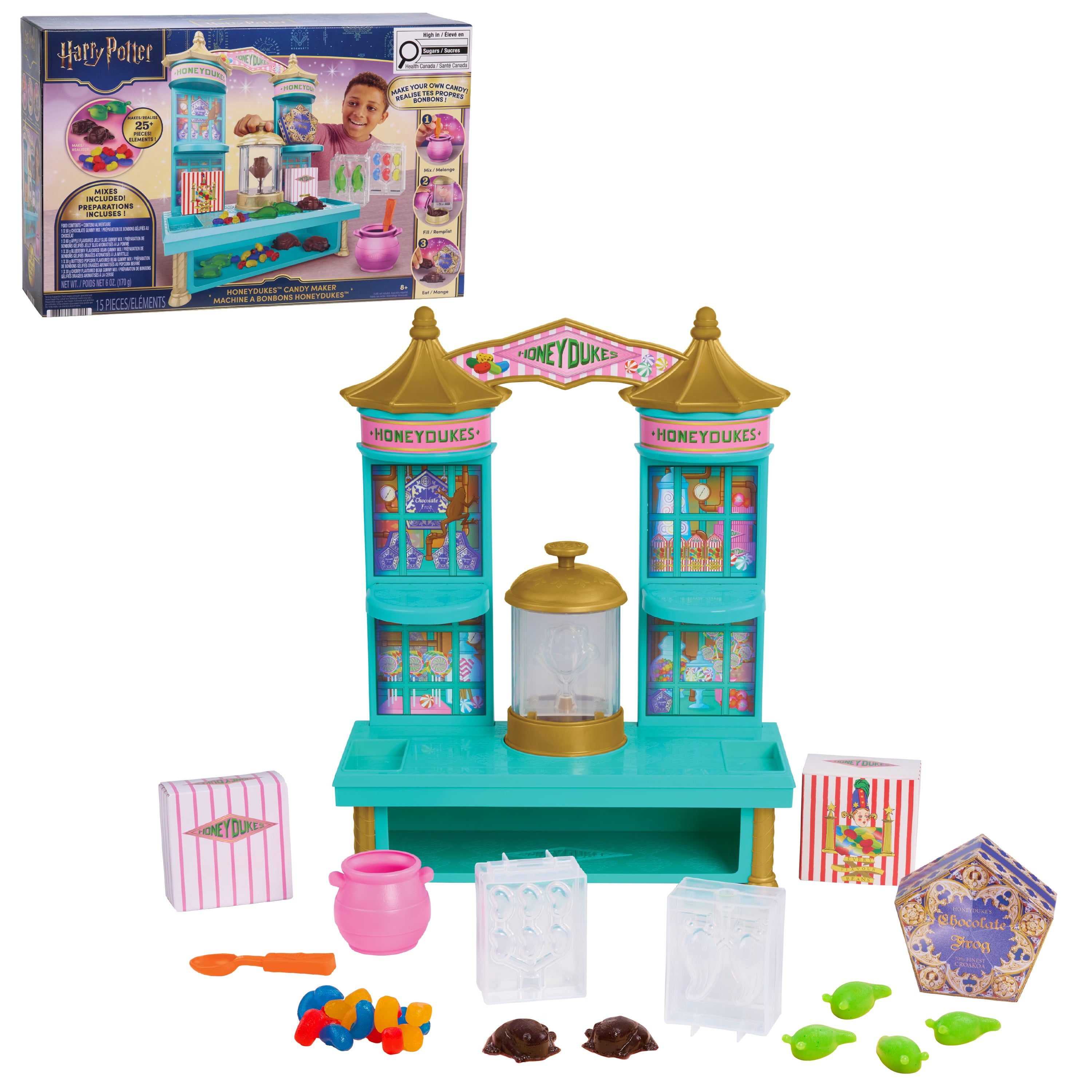 Harry Potter Honeydukes&trade; Candy Maker, Create Chocolate Frogs&trade;, Jelly Slugs, and Bertie Bott&rsquo;s Every Flavour Beans&trade;, Mixes Included, Candy-Making Activity Set, Ages 8