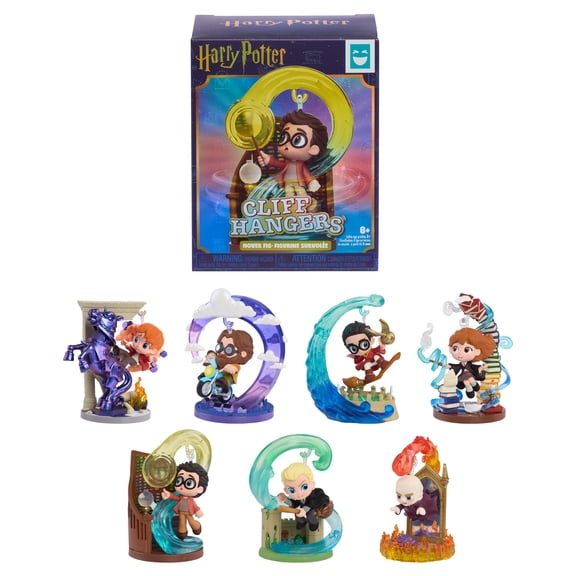 HAPPY HAUL Harry Potter Cliff Hangers Hover Figures Assortment, Surprise Collectible Toy Figure in Blind Box with Display Stand, 2 Inches Tall, Short-Run Drop, Ages 8 and up