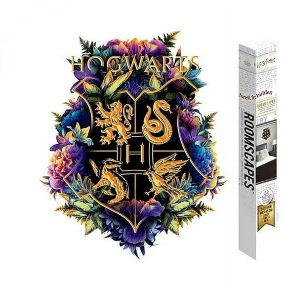 HARRY POTTER FLORAL HOUSE CREST 4 Color Decal - 4 x 8