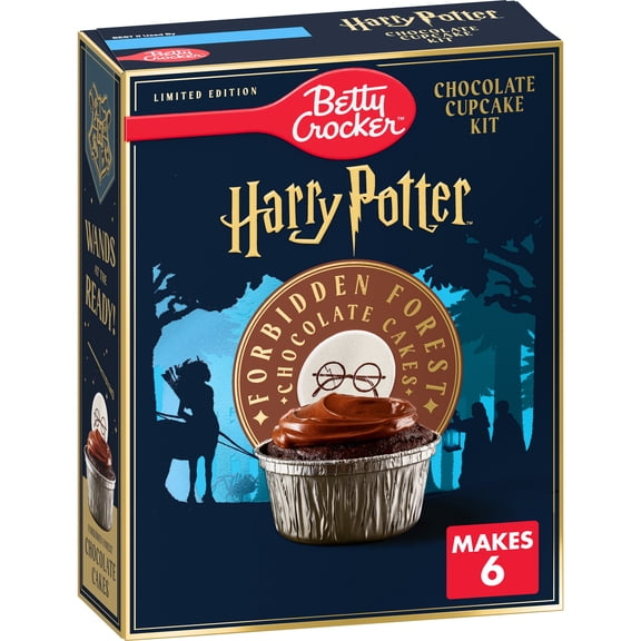 Betty Crocker Harry Potter Forbidden Forest Chocolate Cupcake Kit, 6 Count, 13.3 oz