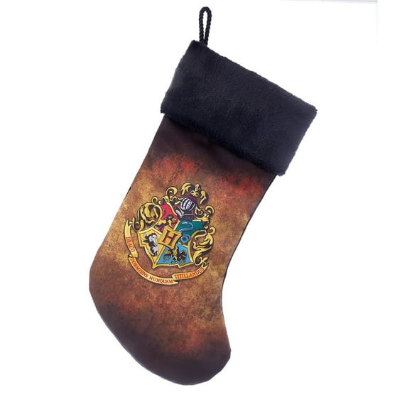 HARRY POTTER Hogwarts Crest Christmas Stocking, 19\", by Kurt Adler