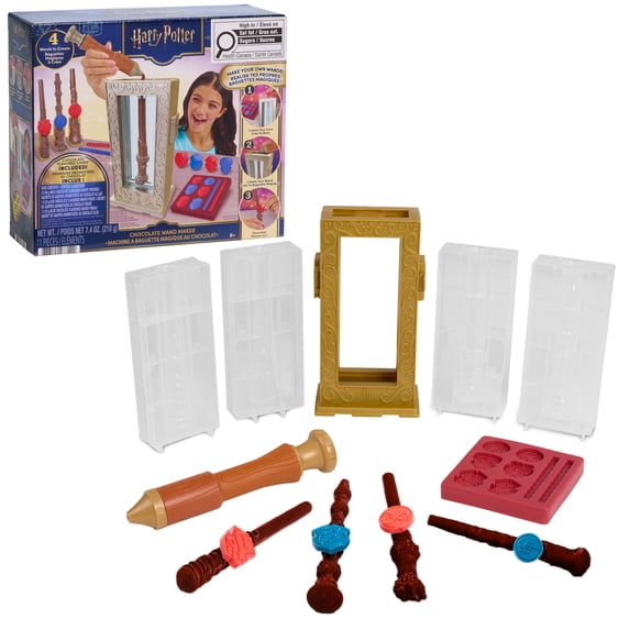 Harry Potter Chocolate Wand Maker, Create Chocolate Wands with Molds and Materials, Candy-Making Activity Set, Ages 8+
