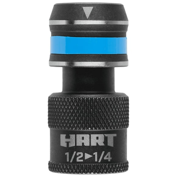 HART 1/2-inch Drive to 1/4-inch Drive Quick Release Interchangeable Impact Adapter