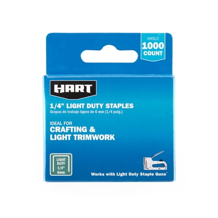 HART 1/4" Light Duty Staples (1,000ct)