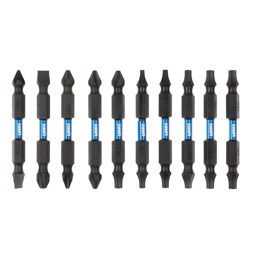 HART 10-Piece Double Ended Impact Drive Bit Set - Walmart.com