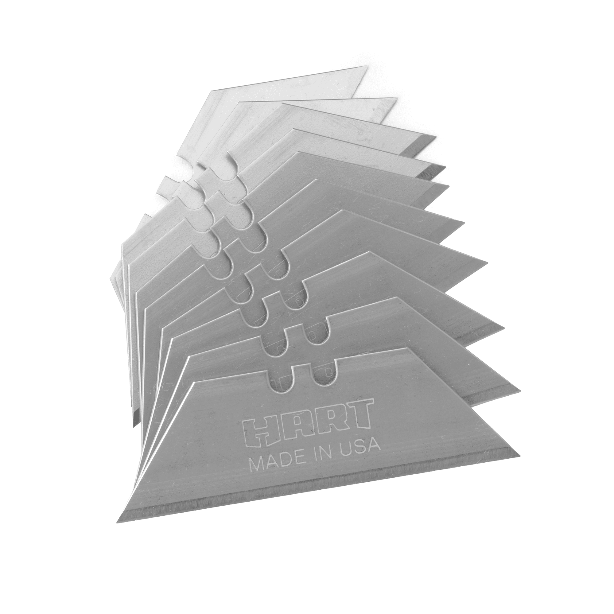 HART 10Piece HeavyDuty Utility Knife Blades, with Storage Box
