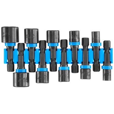 HART 10-Piece Impact Rated Assorted Nut Driver Set, 10 Count