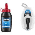 thumbnail interactive-video image 1 of HART 100-Foot Red Marking Chalk Reel Set, 4-Ounce Bottle of Red Chalk, 1 of 6